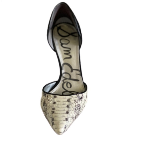 Sam Edelman D’Orsay High Heel Snakeskin Size 5 - Picture 3 of 3